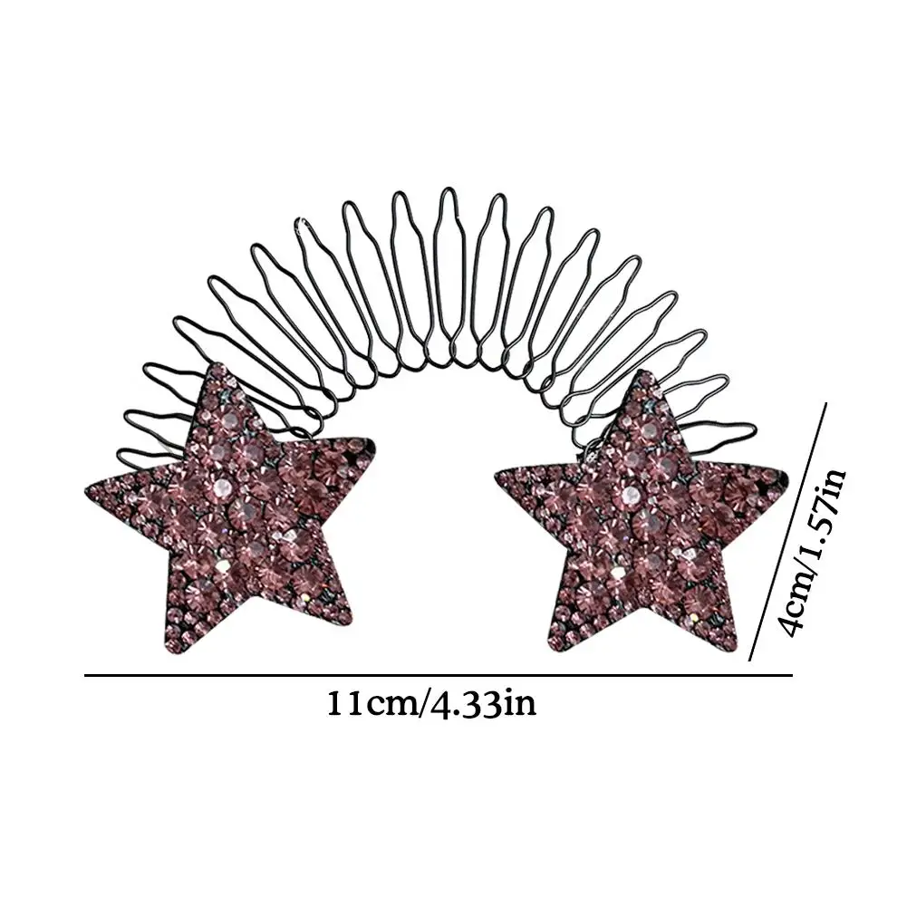 女性と女の子のためのクリスタルスターのヘアクリップ,ヴィンテージ,固定,櫛,ヘアバンド,ヘアアクセサリー,子供のギフト,固定,新しいファッション