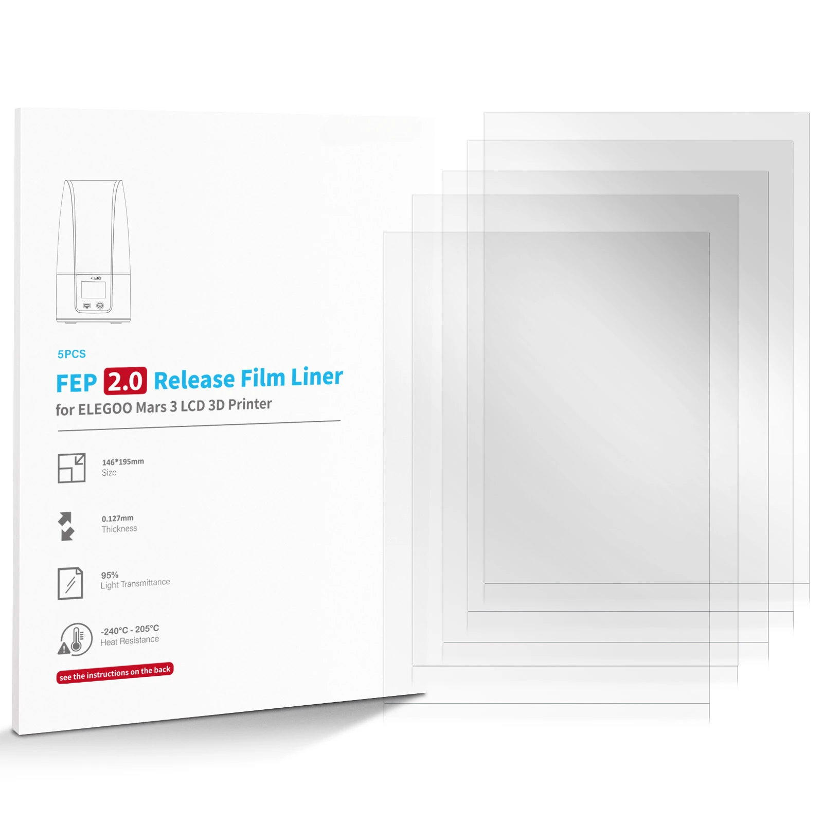 Light curing 3d printer accessories, release film 3d printer accessories