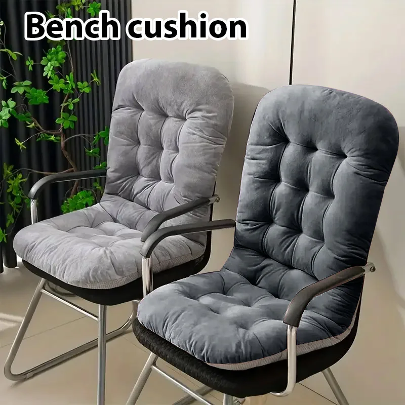 Bench Cushion All-in-One Sitz- und Rückenpolster für Schlafsaal-Loungesessel, Computerstuhl, weiches, bequemes, dickes Bürostuhlkissen