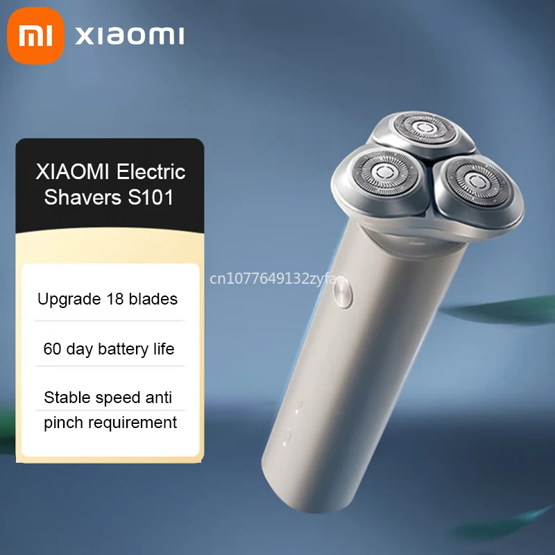 

Электробритва Xiaomi S101 с тремя лезвиями для сухого и влажного бритья, перезаряжаемая мужская бритва, триммер для бороды с защитой от защемления, быстрая очистка, НОВИНКА