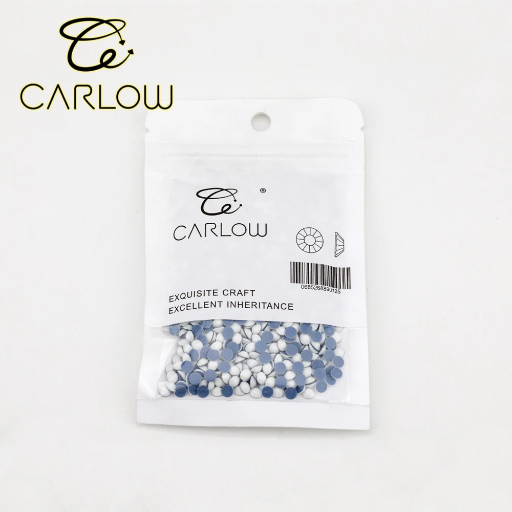 CARLOW SS4-SS30 Chalk White Hotfix Rhinestones Superior Quality Glass For DIY Clothes Decoration hotfix-048
