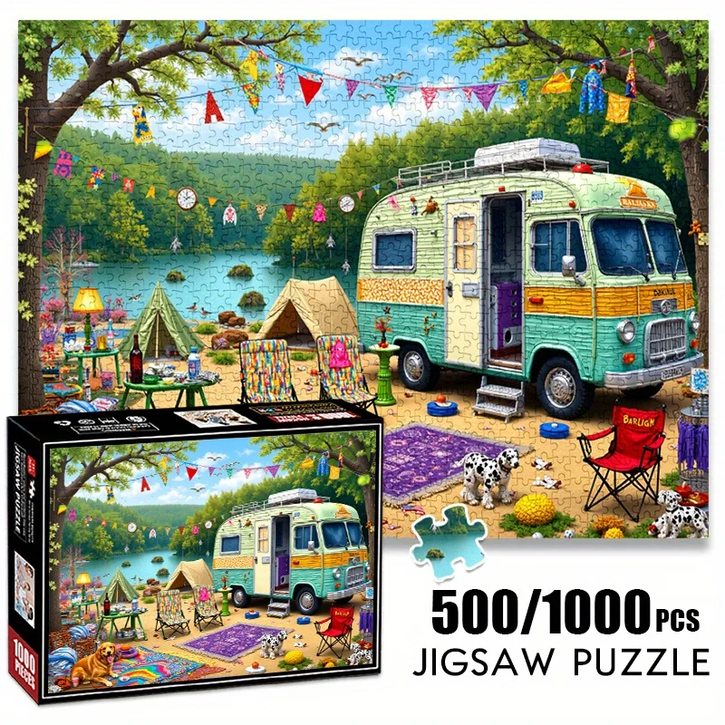 

Пазлы из бумаги 500/А для декора дома, развивающие игры для пар, тренировка пространственного мышления, винтажные пазлы-плакаты для декора