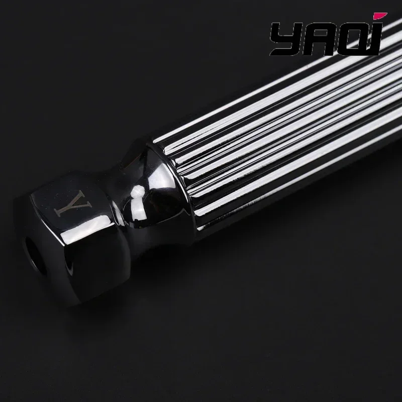 حامل ماكينة الحلاقة بمقبض ماكينة الحلاقة الآمنة Yaqi Apollo / PILLAR كروم اللون هدية عيد ميلاد لصديقها