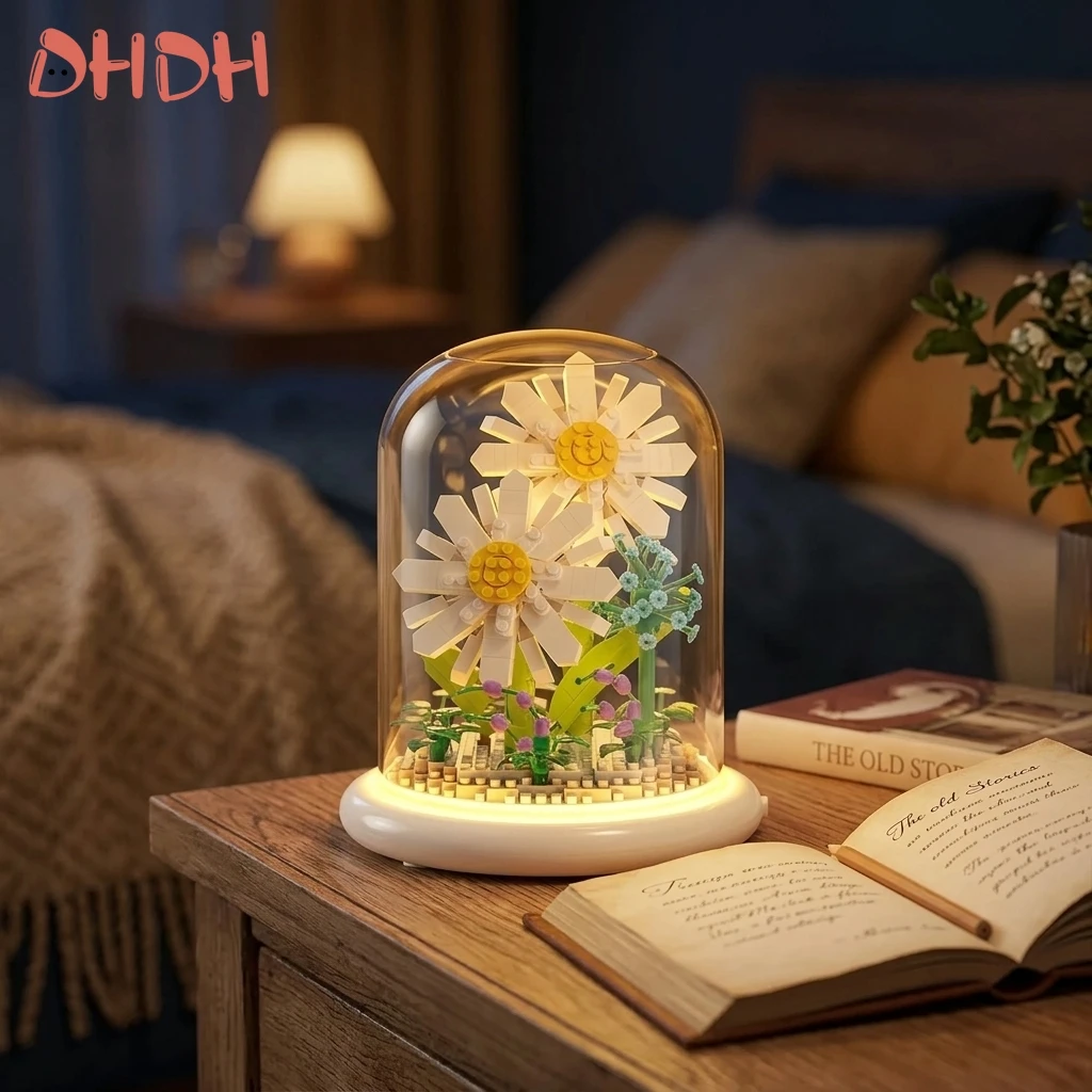 

Premium Bloom Small Daisy Potted Flower Bouquet Ornament with Advanced Wireless Portable Durable Comfortable Waterproof Material