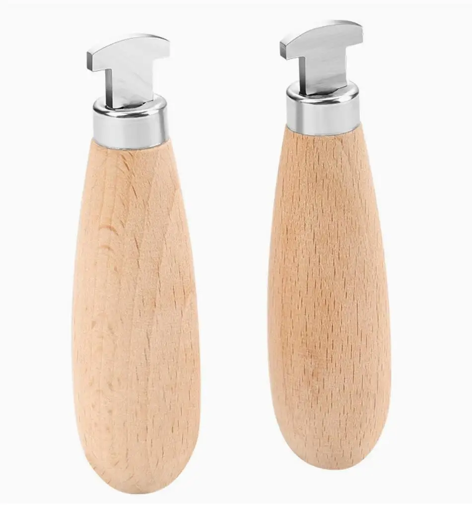 Jewelry Stone Setting Tools Kit - Grooved Prong Pusher Square Bezel Pusher Bezel Roller with Wooden Handle for Jewelry Making