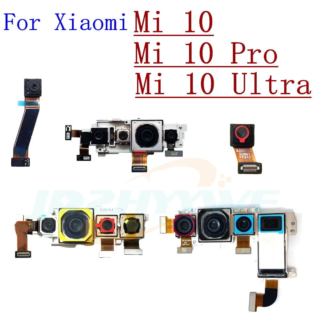 Back Main Front Camera For Xiaomi Mi 10 Pro Ultra 5G Backside Wide+Macro+Depth Module Replacement Repair Spare Parts