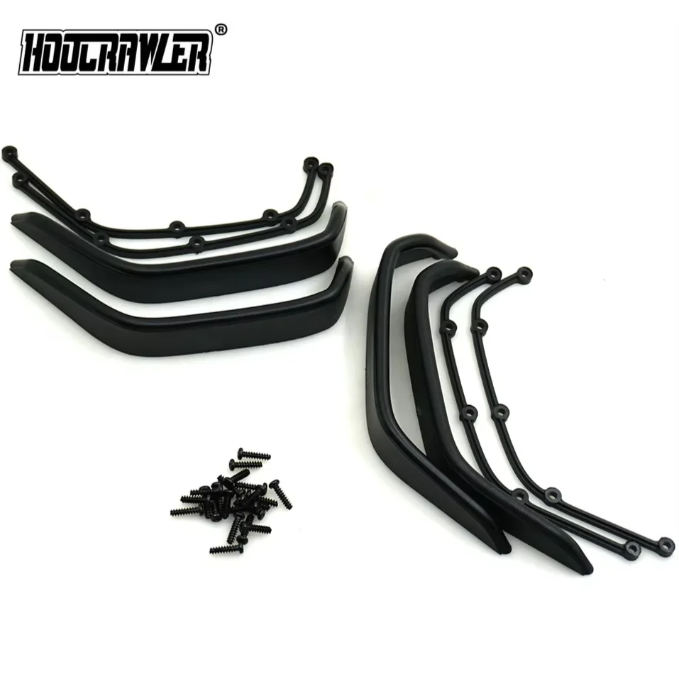1/10 RC Fender Flares Wheel Arch Protector Mud Flaps for 1/10 RC Crawler Axial SCX10 JK Wrangler Body Shell