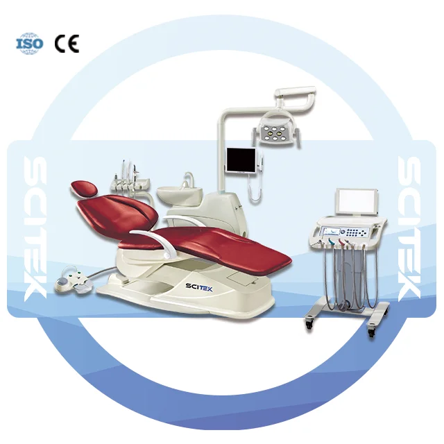 Dental Chair DC-33 Model Electric 24V Noiseless DC Motor Tow Arm 600ml Water Tank Dentistry Medical Institution Plastic
