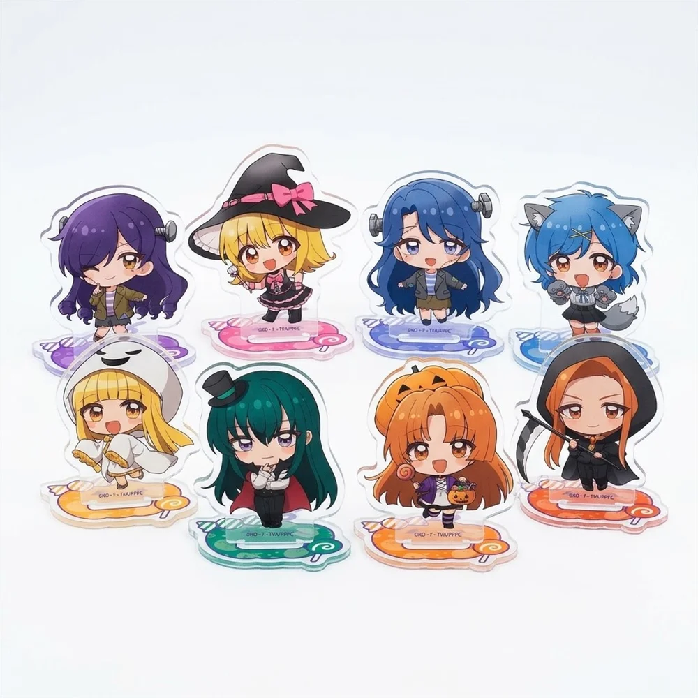 10cm Anime Cute Mermaid Melody Keychain Acrylic Stand Cosplay Characters Ornament Accessories Christmas Collection Gift