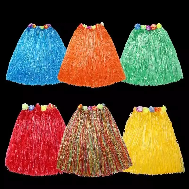

Hula Skirt Dance Costume Adult Men Women Hawaii Sea Grass Dance Costume Children Skirt Masquerade Wedding Party Props