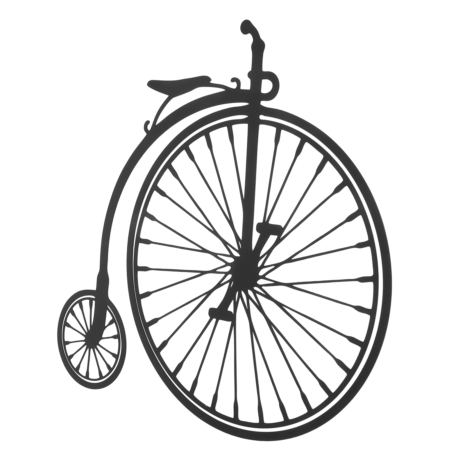 

Retro Metal Wall Decor Bicycle Black Iron Hanging Ornament Delicate Long Life Indoor Outdoor HomeDecoration