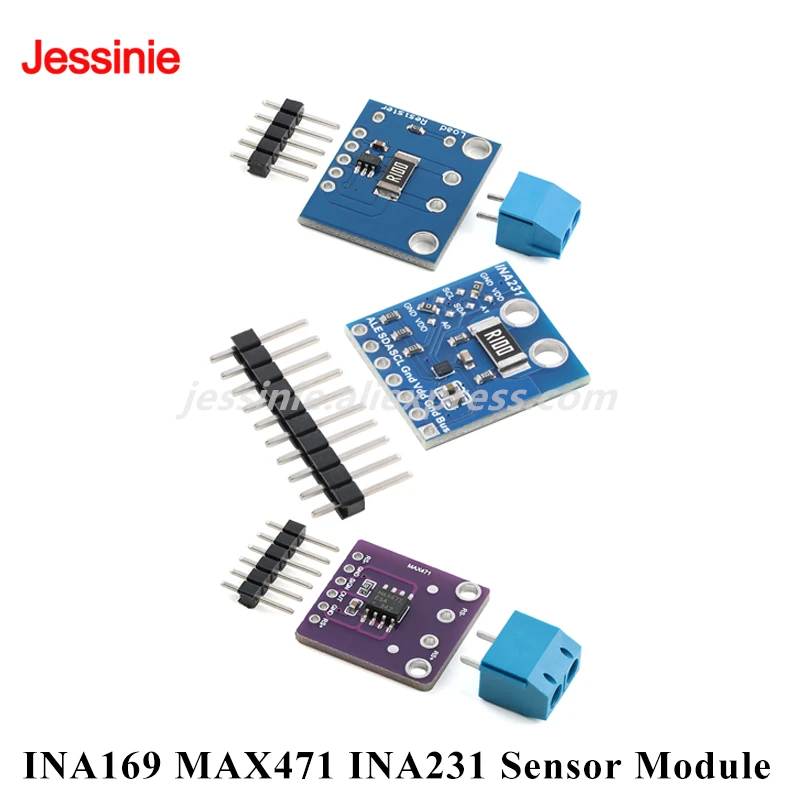 1-5PCS INA169 MAX471 INA231 High Precision Analog Current Sensor Module Converter GY-169 Current Voltage Detection 3A Range I2C