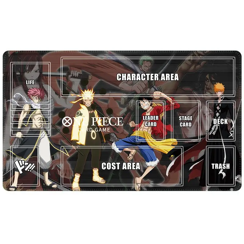 ONE PIECE Card Pad OP01 Monkey D Luffy Thousand Sunny Rubber DIY Single person Action Toy Figures Game collection Dueling Disc