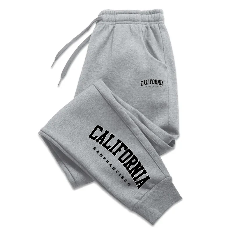 California Printed Jogging Pants Sports Pants Fitness Running Trousers Sports Style Sweatpants Pants Men Tracksuit Sweatpants