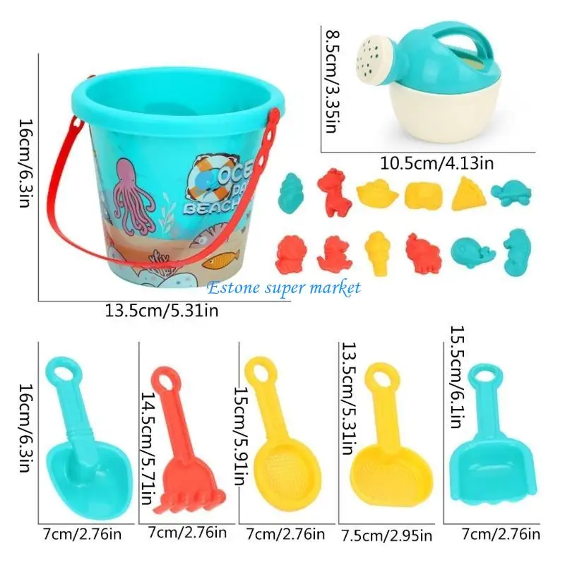 Jouet château plage 090B, seau, moule sculpture sable, cadeau vacances pour enfant, jouet d'eau en plein air