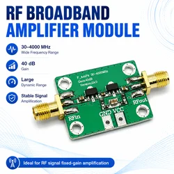 NEW 30-4000mhz RF Wideband Amplifier Gain 40dB Low Noise Amplifier LNA Board Modules DC 5V 50Ω for FM HF VHFf/UHF