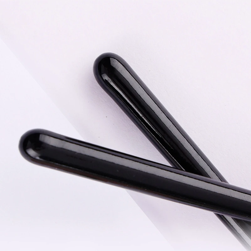 Pinceaux à pointe Fine poignée ergonomique pour peinture acrylique huile aquarelle 9 pièces