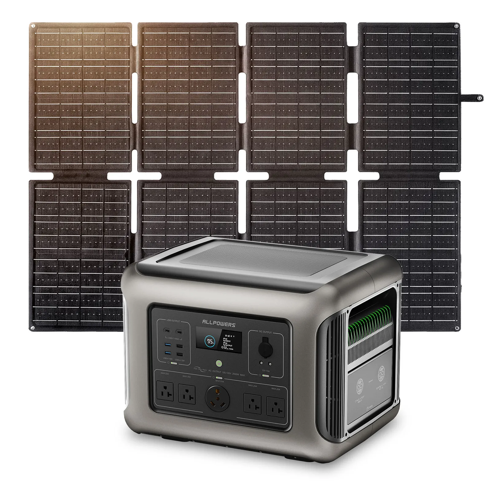 Solar Emergency Charger - ALLPOWERS R2500 Przenośna Stacja Zasilania 1920Wh