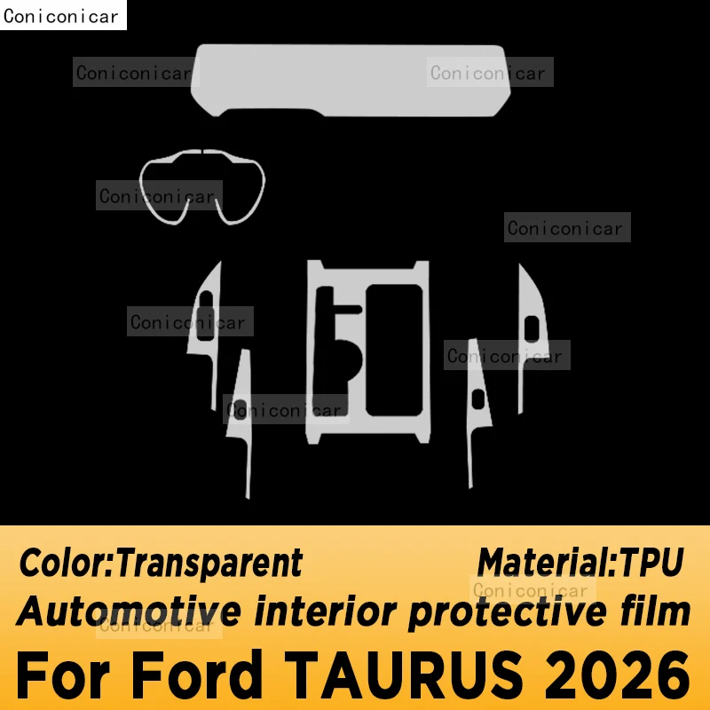 For FORD Taurus 2026 Panel Navigation Automotive Interior Screen TPU Protective Film Cover Anti-Scratch Sticker