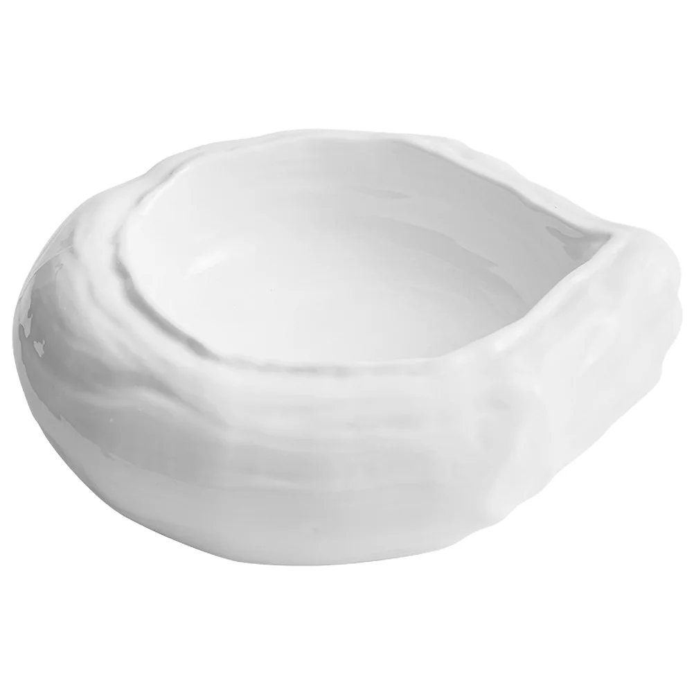 

Double Layer Salad Bowl Ceramic Multipurpose Smooth Surface Household Fruit Dessert Serving Bowl Salad Container