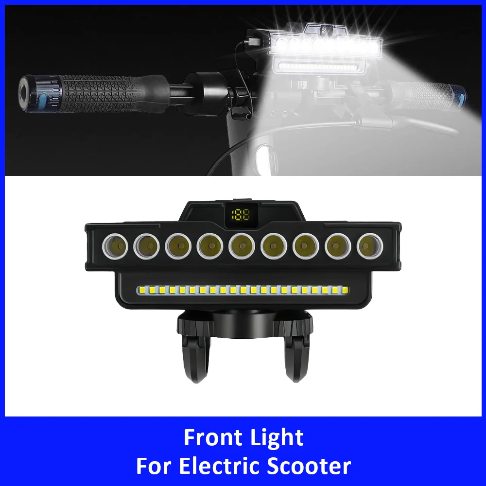 

Универсальная передняя фара для электросамокатов Xiaomi 4 5 5Pro, Ninebot G30 G2, Kugoo, Hiboy – Яркая фара-аксессуар