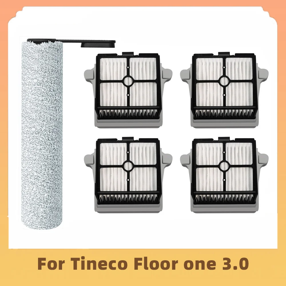 For Tineco Floor one 3.0 Cordless Wet Dry Vacuum Cleaner Replacement Spare Parts Washable Roller Brush HEPA Filter Accessories