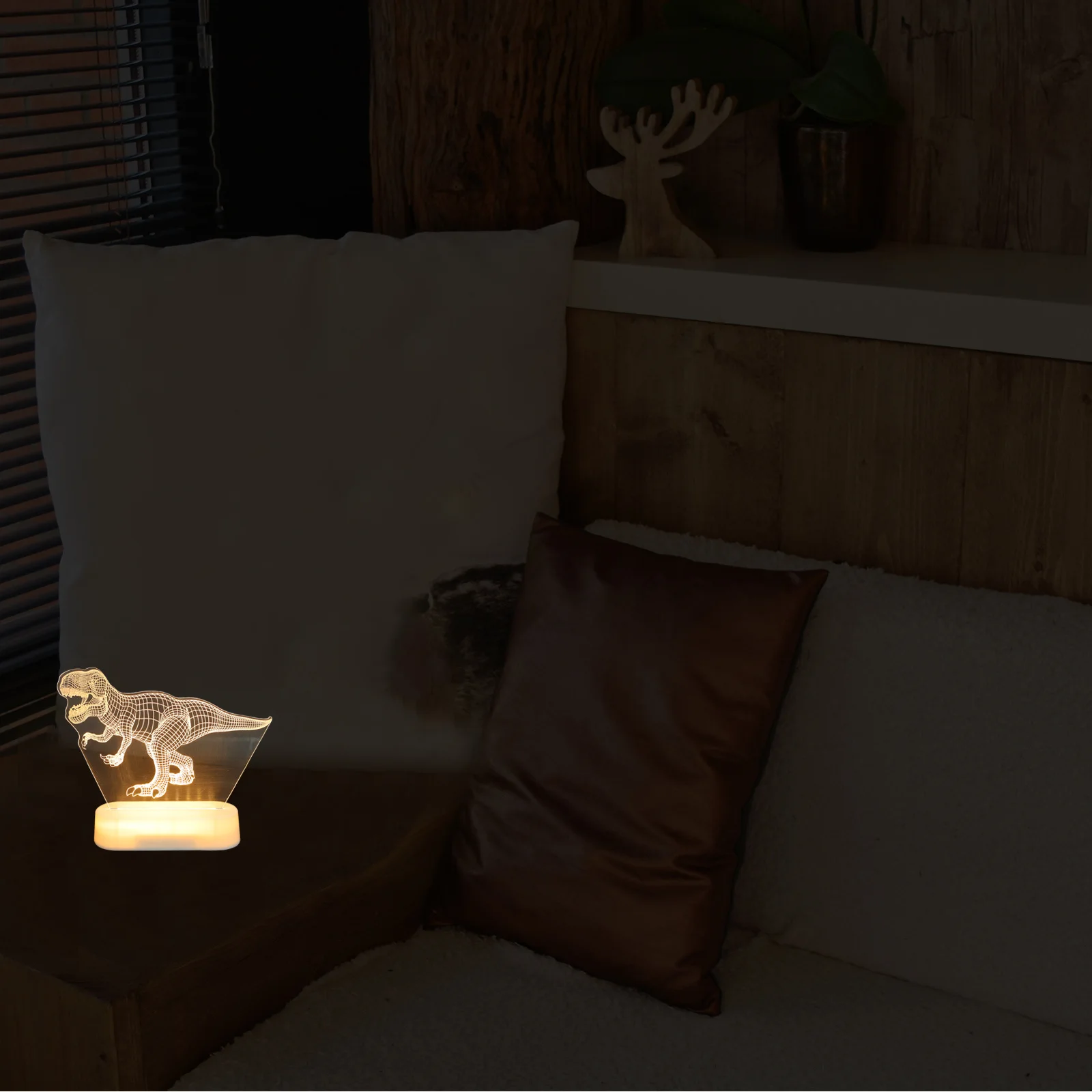

3D Dinosaur Table Lamp LED Night Light Portable Cute Dino Design for Kids Bedroom Nursery Dinosaur Bedroom Accessories
