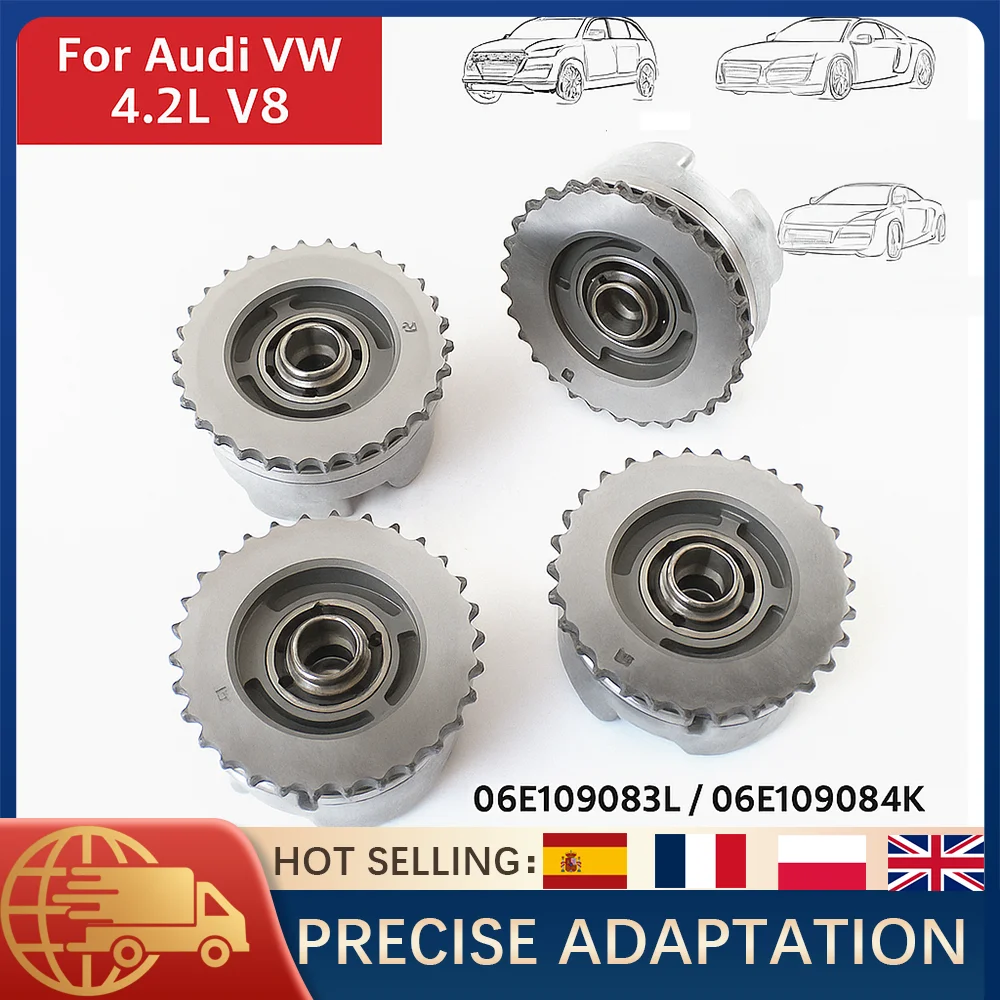 

Intake & Exhaust Camshaft Adjuster Kit For Audi S5 A6 A8 Q7 RS4 R8 VW Touareg 4.2L BAR CAUA BVJ BYH CNDA 06E109083L 06E109084K