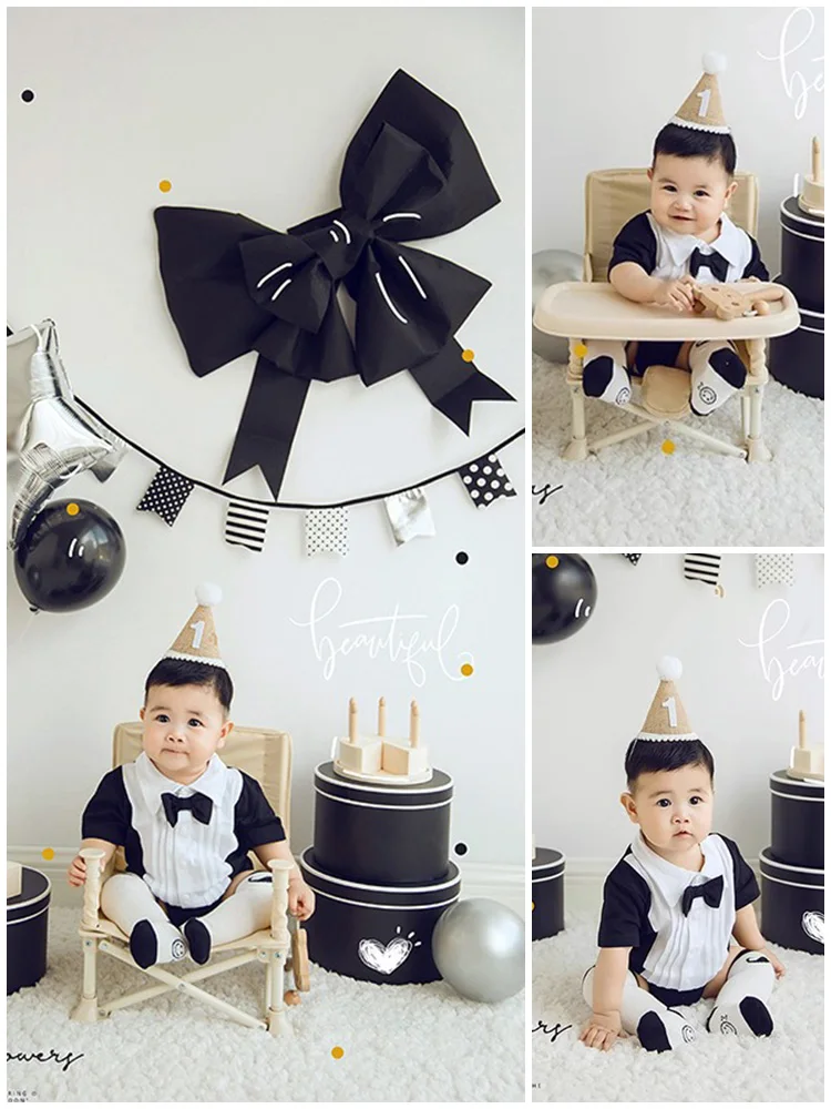 

100 day photography clothing baby photography birthday theme, decorative props studio art photos annual photos