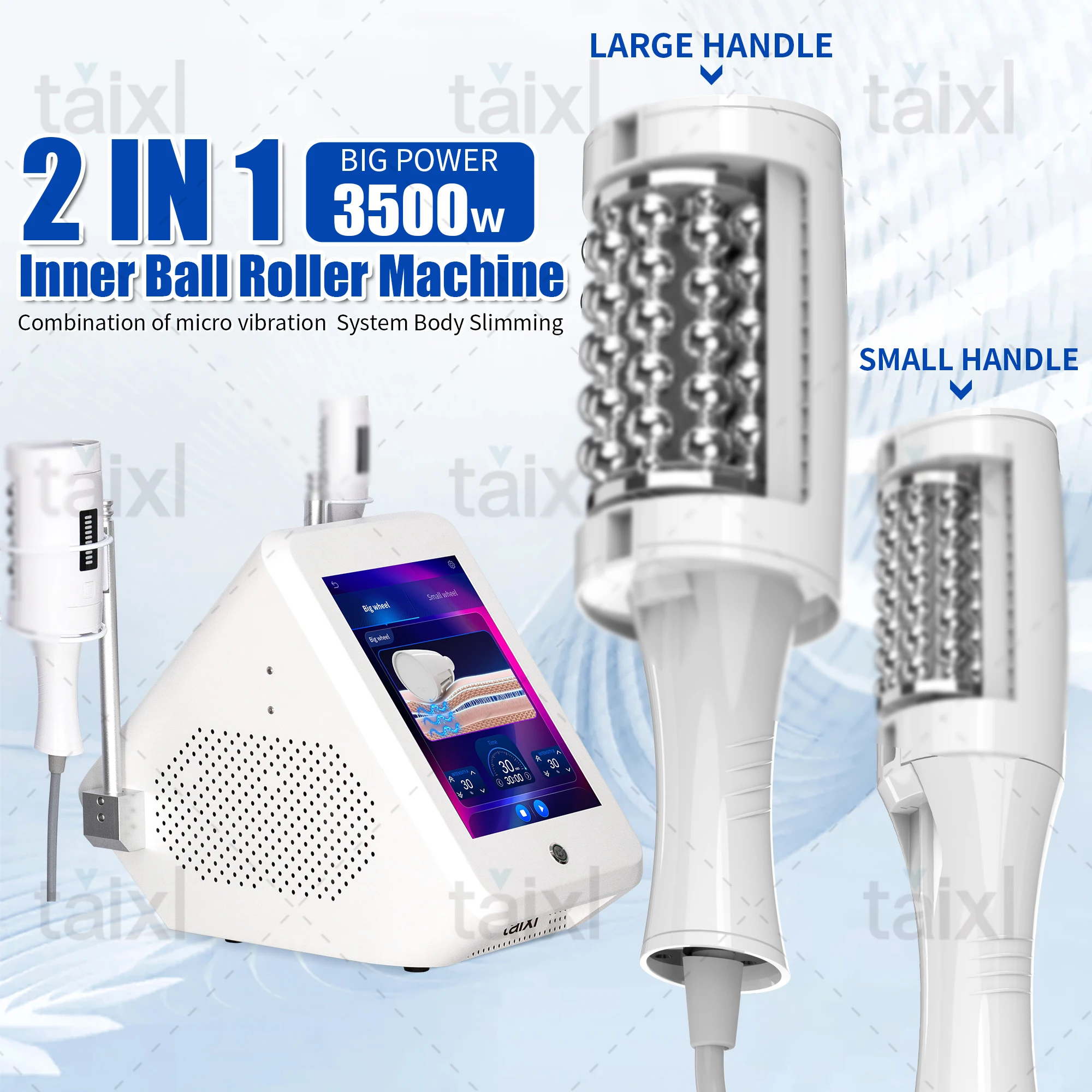 

3500w big power Inner Ball Roller Machine Skin Tightening Pain Relief Celluite Redution Body Contouring