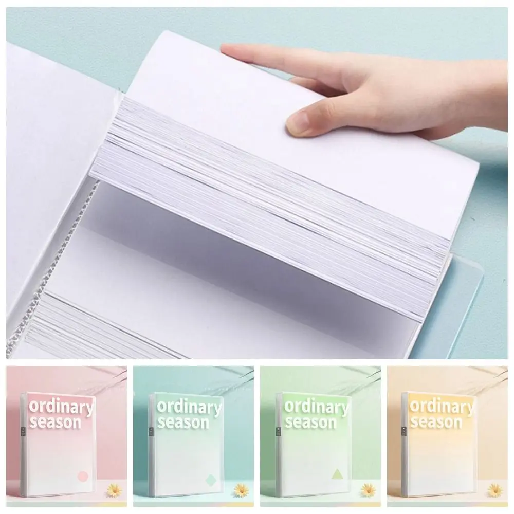 40/60/100 Pockets A4 File Folder Bag Waterproof Large Capacity A4 File Organizer Gradient color Document Folder Business