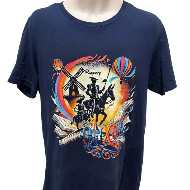 T-shirt Bella Canvas pour homme, grande taille, bleu, Don Quichotte, Rhapsody