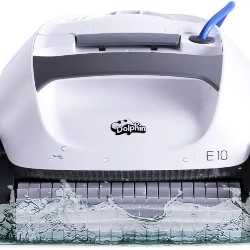 Роботизированный очиститель бассейна E10 с активным скруббером, фильтрами с верхней загрузкой, подходящим для бассейнов надземного до 30 футов