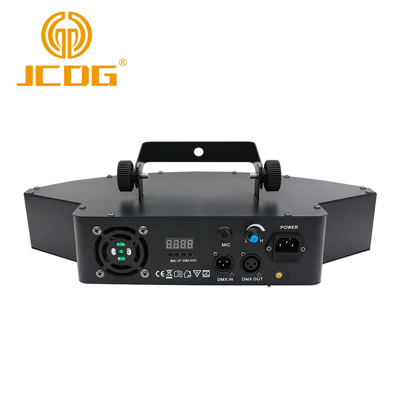 JCDG แปด-Beam RGBW เครื่องสแกนเนอร์พัดลม Beam ไฟเลเซอร์ความสว่างสูงแปด Eye DJ Club Disco LED Beam