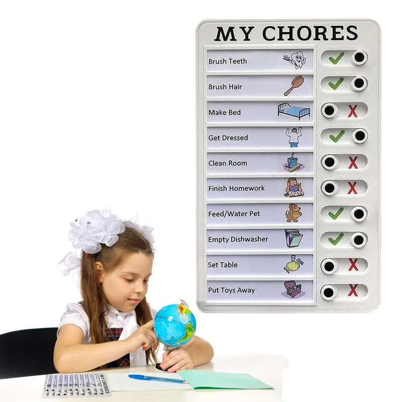 1pc Chore Chart Memo Checklist Board Daily to Do List Planner DIY Schedule Pad for Kids Adults RV Checklist My Chores
