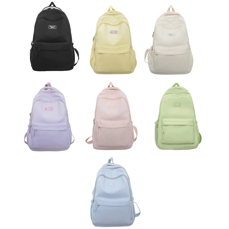 Mochila escolar informal nailon para adolescentes, niñas y mujeres, bolso escolar viaje, bolsas para libros