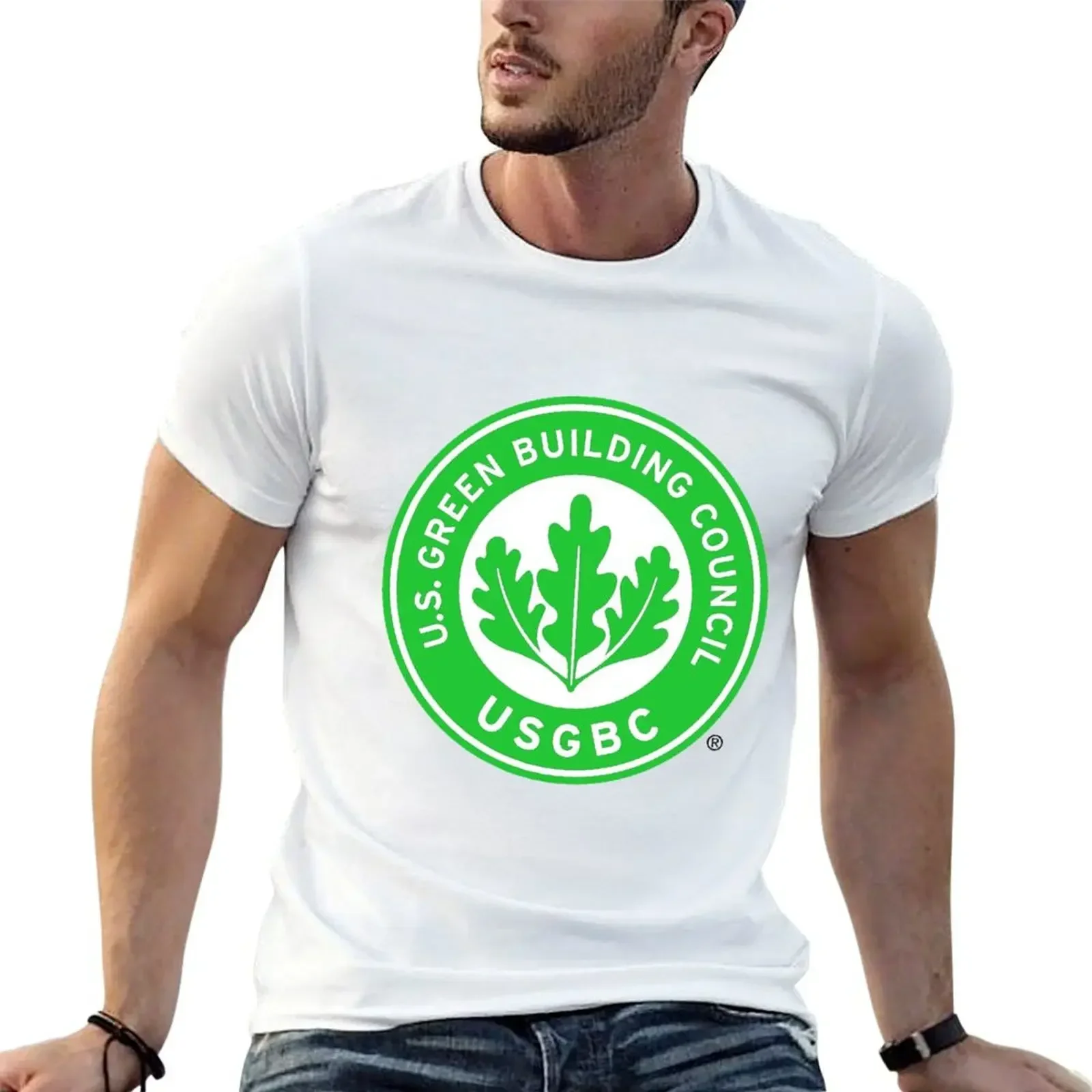 

U.S GREEN BUILDING COUNCIL Logo T-Shirt baggy shirts customs cute tops mens t shirts pack