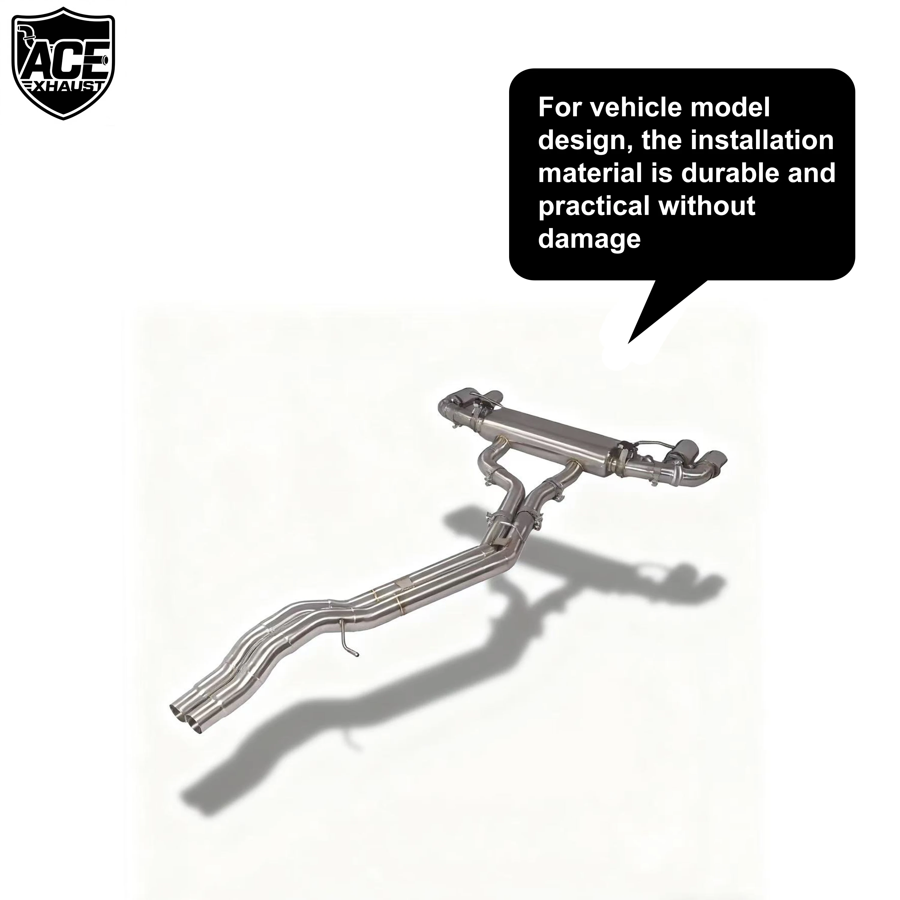 ACE Catback Valvetronic Schalldämpfer Auspuff für Audi SQ5 B9 B9.5 3.0T Plug-and-Play Auspuffrohr Hochwertiges SUS304 Auspuffsystem – Detail 7