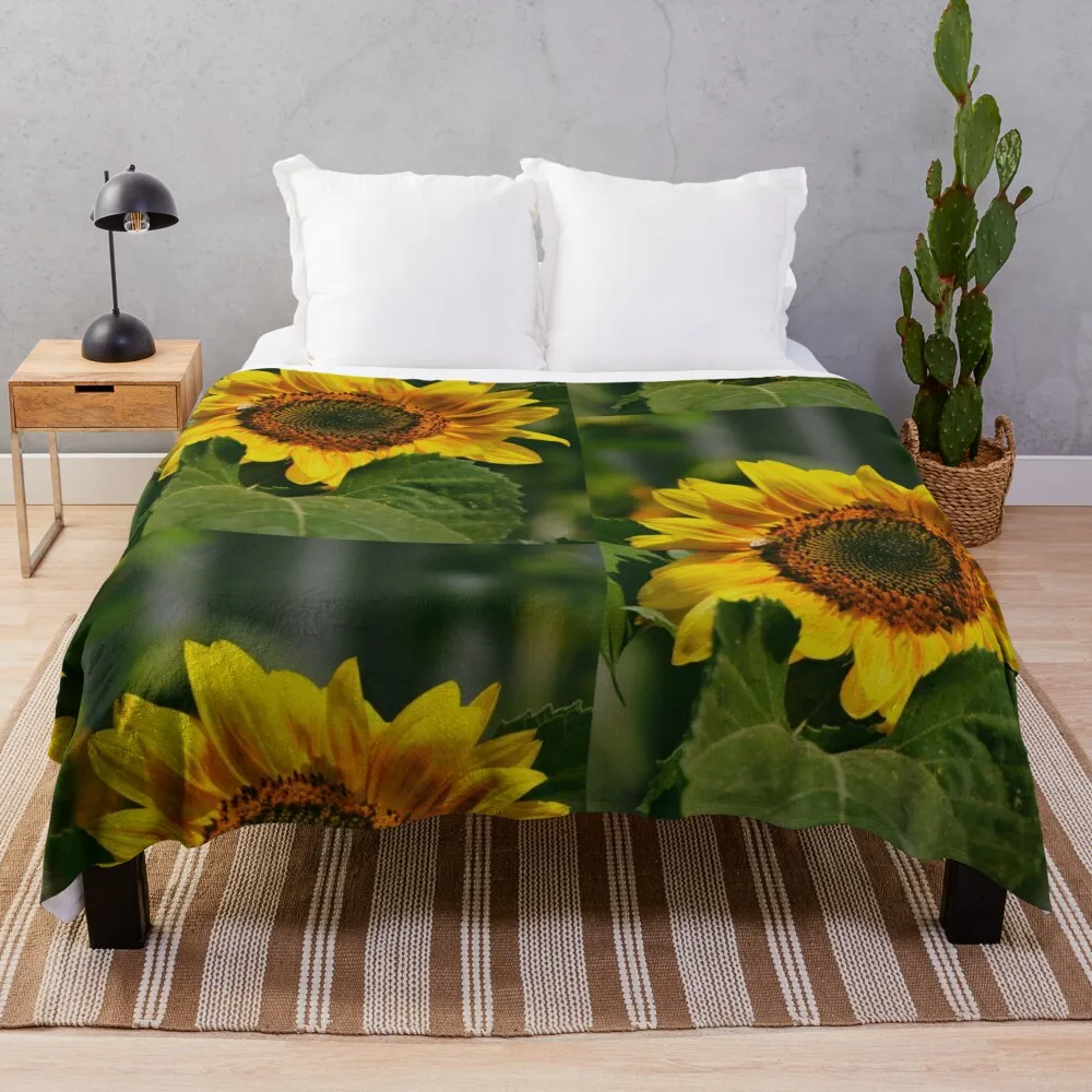 

Sunflower Throw Blanket Luxury Brand Decoratives Decorative Sofas Quilt Blankets