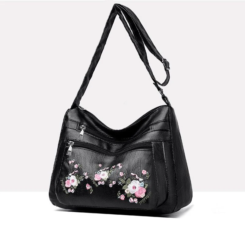 

Neutral style handbag - new women's crossbody bag with embroidery, single shoulder bag, casual bag