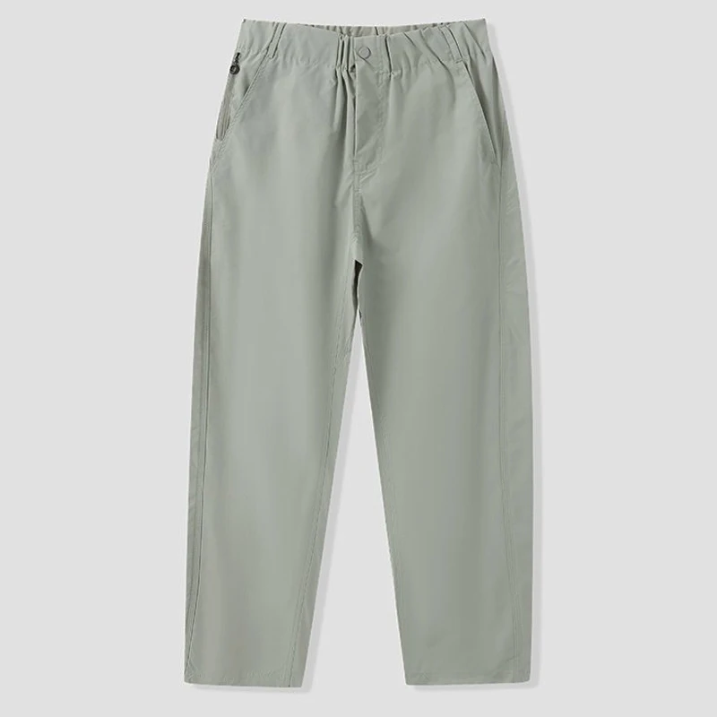 خفيفة الوزن السراويل المستقيمة الرجال الكورية موضة التجفيف السريع عمال السراويل لينة قذيفة في الهواء الطلق المشي لمسافات طويلة السراويل البضائع شارع العليا بانت