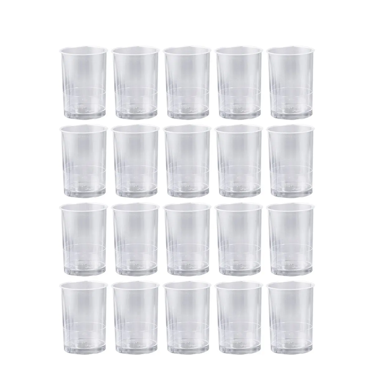 

40Pcs Round Dessert Cups Thickened Plastic Mousse Cake Tumbler Clear Reusable Perfect for Weddings Cocktails Smoothies
