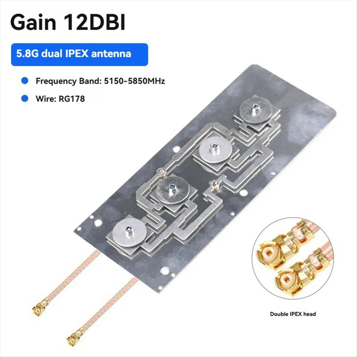 5.8G WIFI المزدوج راوتر لاسلكي وحدة AP جسر مكبر للصوت هوائي مكاسب عالية 12dBi 5150-5850MHz WIFI هوائي #3