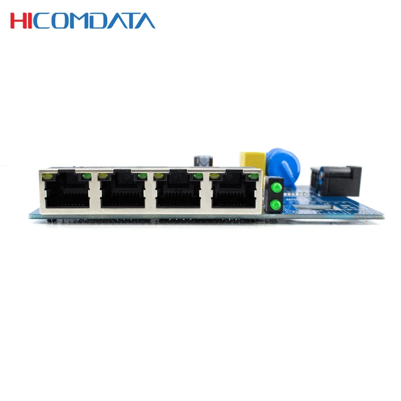 Gigabit Industrial Switch PCBA 1000M Nework Switch 1 Gigabit optical port + 4 Gigabit RJ45 port