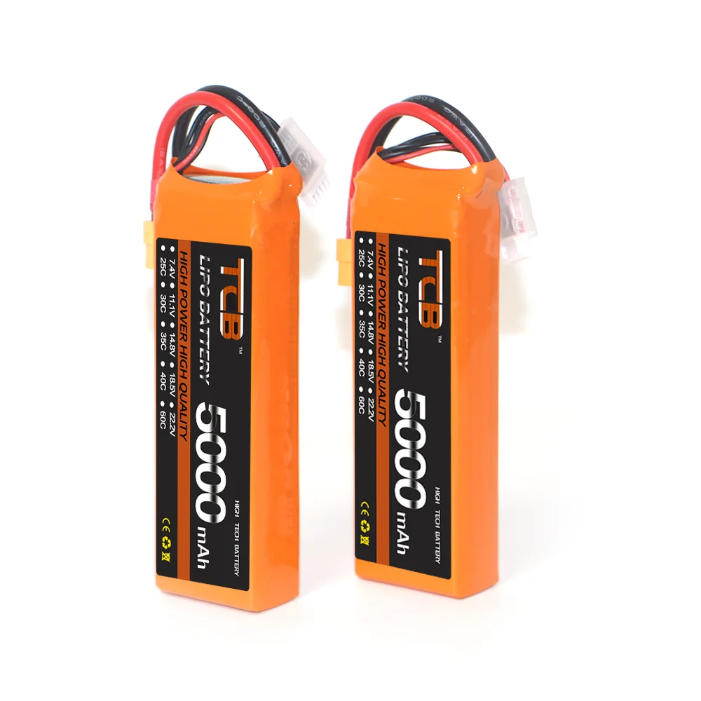 TCB RC LiPo Battery 3S 11.1V 5000mAh 25C 35C 60C For RC Airplane Helicopter Quadrotor Car Boat Truck Tank RC Lithium Batteries