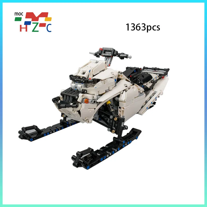 

New MOC-5979 Seri Snowmobile Remote Control Snowmobile MOC Blok Bangunan Blok Bangunan Mobil Konstruksi Hadiah Anak-anak