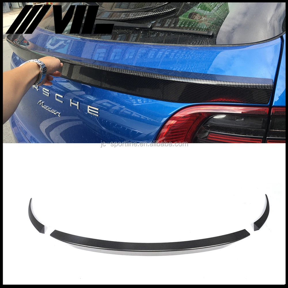 Carbon Fiber Rear Spoiler for Porsche Macan Turbo Sport Utility 4-Door