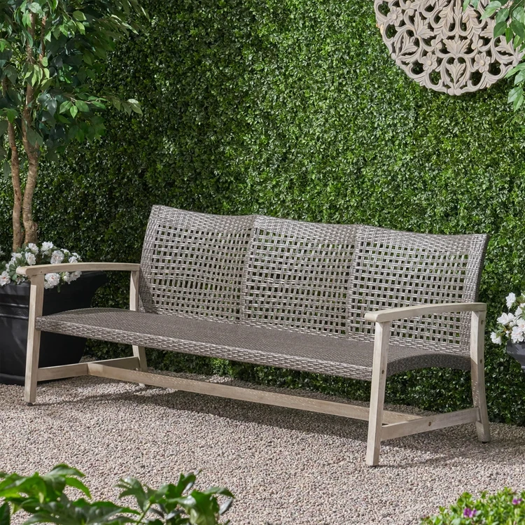 garden sofa furniture 3 seater outdoor furniture wicker weave sofa