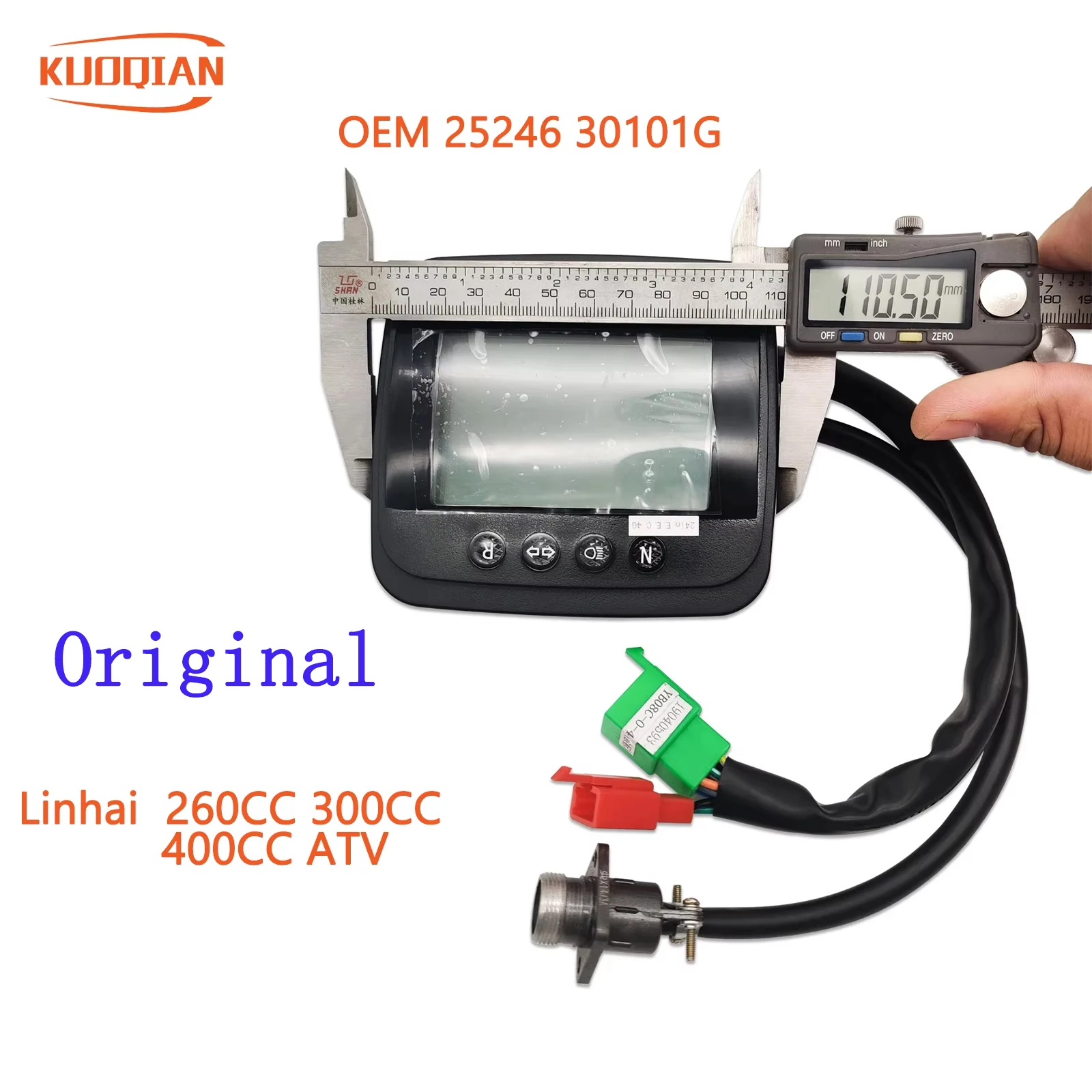 Oryginalny wyświetlacz LCD prędkościomierza do Linhai 300 300cc D300 G300 ATV UTV GO, nowe części 30101G 25246 LH-38