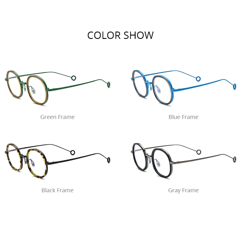 FONEX Acetate Titanium Glasses Frame Women New Brand Design Vintage Retro Square Eyeglasses Men Ultralight Japanese Eyewear B08P